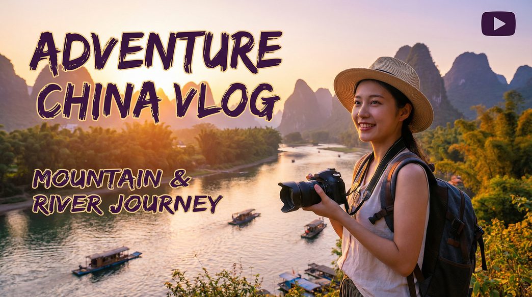 男同直播旅行VLOG视频